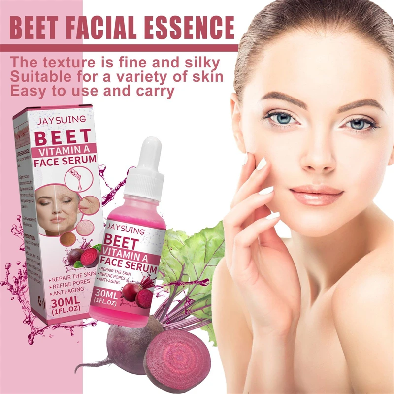 

Beet VA Turmeric Oil Control Ingredient Pore Shrink Face Serum Whitening Remove Dark Spots Improve Acne Blackheads Dry Skin Care