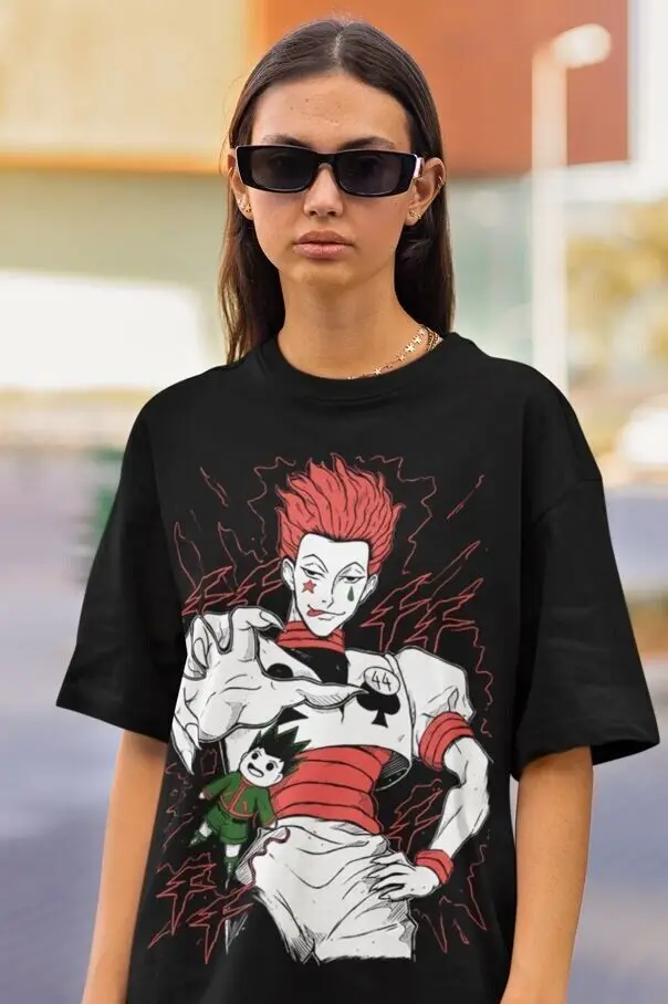 Футболка Hisoka Hunter X Manga Strip HXH аниме подарок рубашка унисекс все размеры