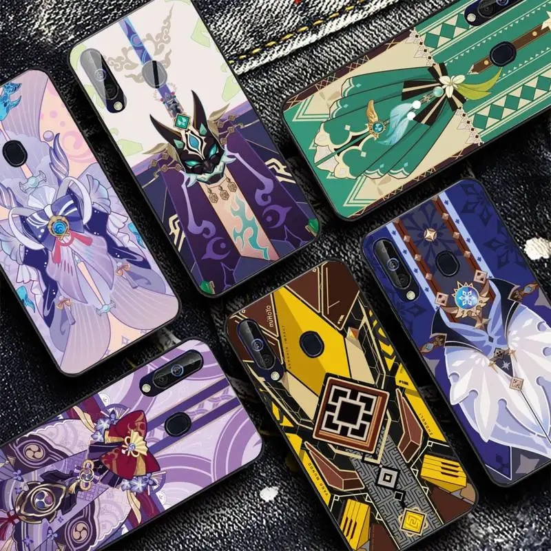 

YNDFCNB Genshin Impact Medal Phone Case for Samsung A51 01 50 71 21S 70 10 31 40 30 20E 11 A7 2018