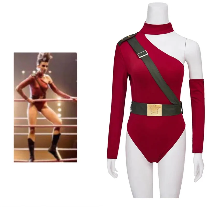 ТВ светящееся боди Рут свильдер косплей костюм сексуальный красный комбинезон с