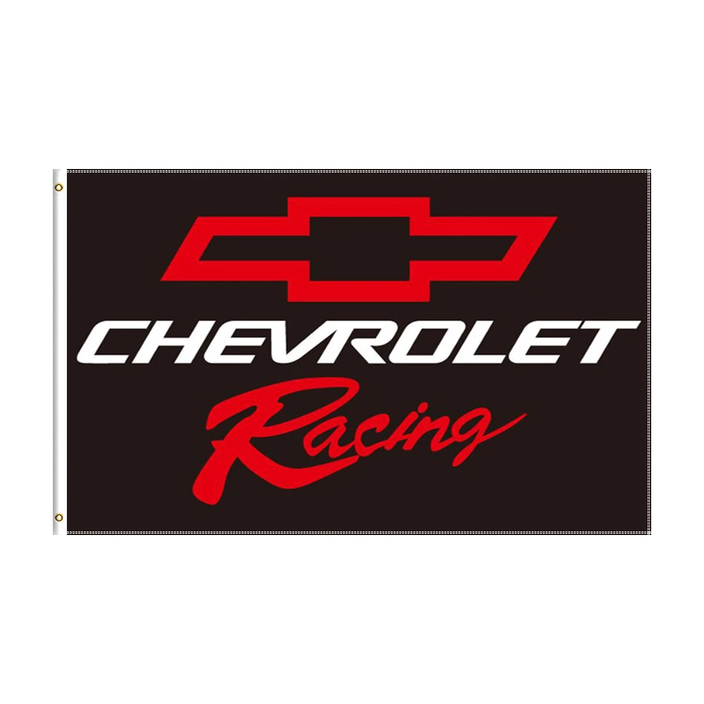 

3x5 Ft Chevrolet Flag Polyester Printed Racing Car Banner For Decor