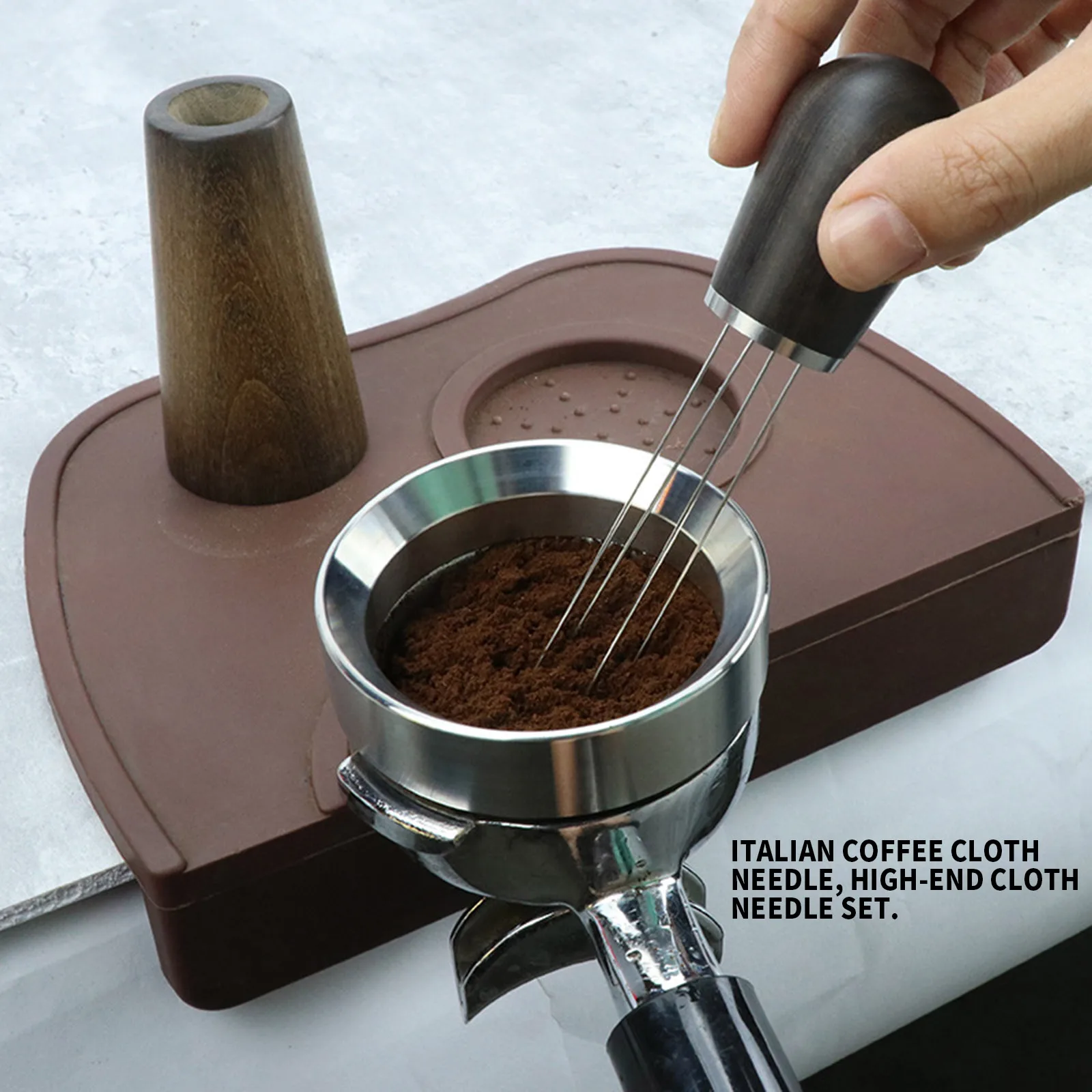 

Coffee Powder Hand Tamper Distributor Leveler Tool Needle Coffee Manipulation Distributor Coffee Powder Espresso Stirring Tool