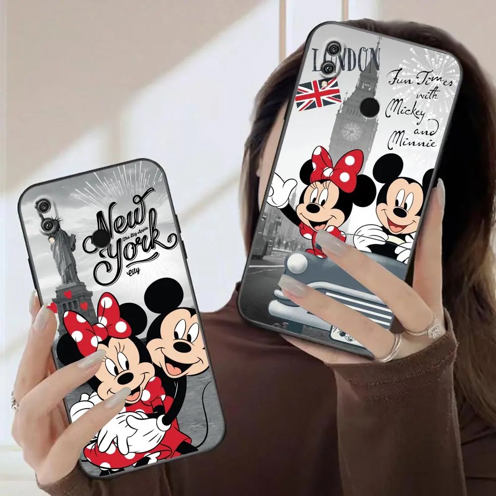 

Funda Case for Honor 8X 9X Play 9A 20 21i 30i 50 60 X8 Nova 8i 9 SE Y60 Magic4 Pro Lite Case Mickey Minnie Eiffel Tower Paris