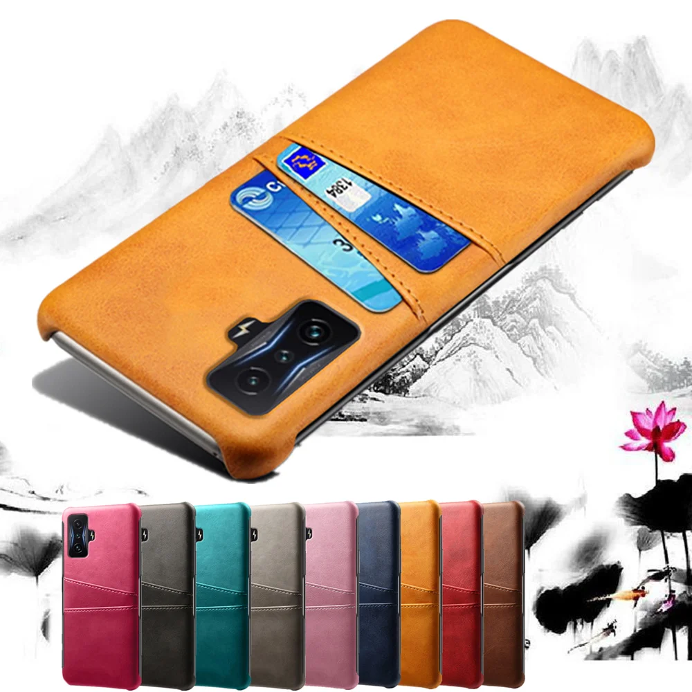 

For Poco F4 GT 5G Case Credit Card Vintage PU Leather Wallet Cover For Poco F4 GT F3 Pro X4 X3 NFC M3 M4 Pro 4G 5G F2 F1 Coque