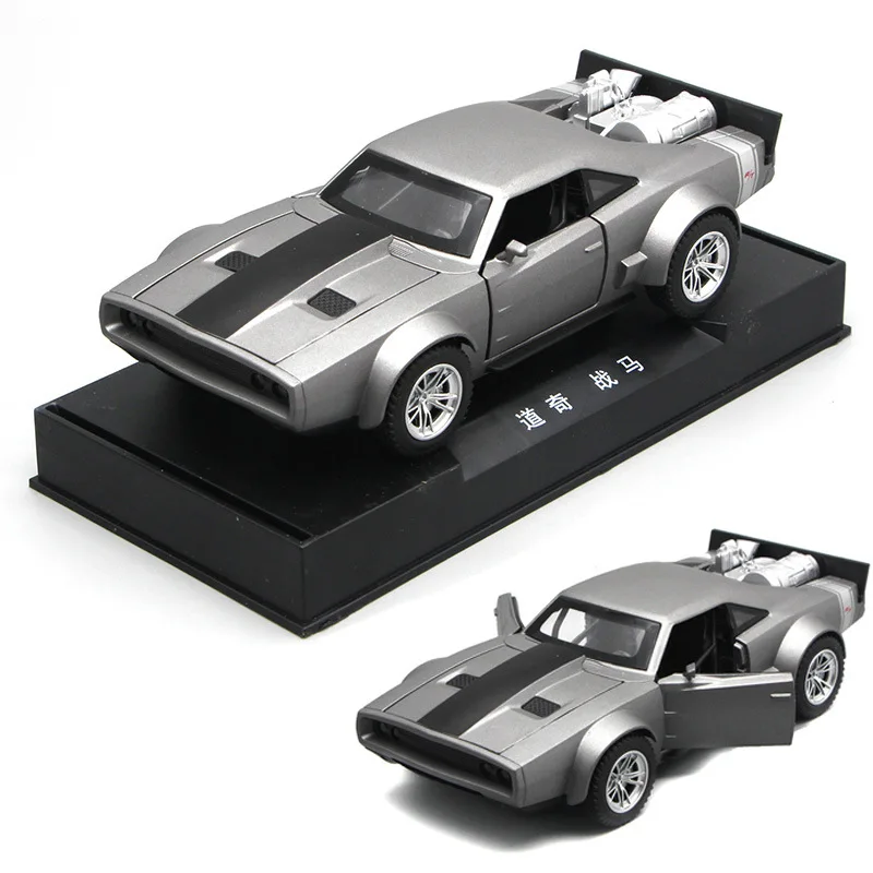 

1:32 Dodge Charger Alloy Sports Car Model Simulation Die Casting Metal Acousto-optic Children's Toy Car Collection Ornaments