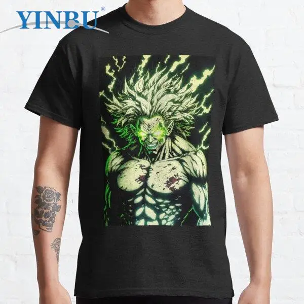 

Broly The Legendary Super Sayian t shirt for men fashion clothing new 2023 streetwear graphic tees