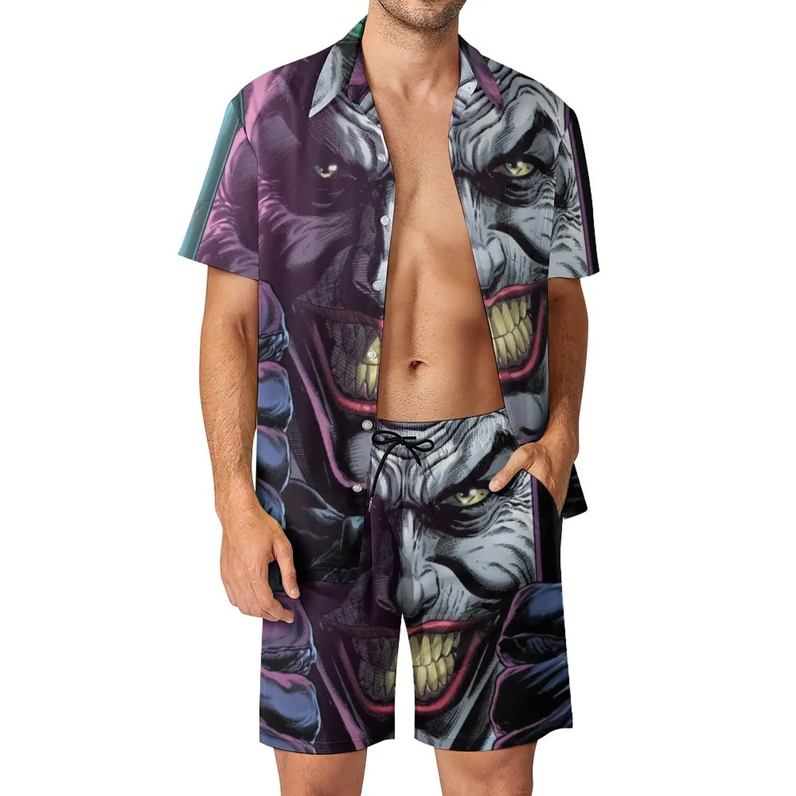 

The Joker (4) Men's Beach Suit 2 Pieces Suit Vintage Creative Running Eur Size