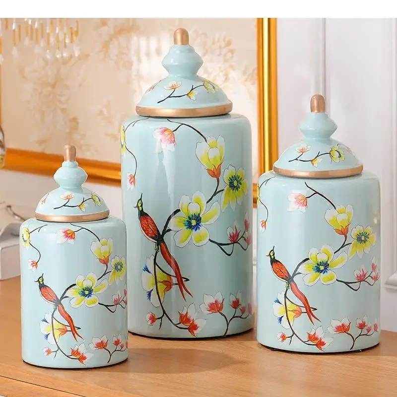 Ваза для цветов и птиц керамическая