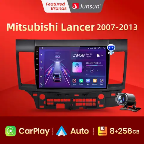 Junsun 2G + 32G Android 10,0 4G Автомобильный Радио мультимедийный плеер для Mitsubishi Lancer 10 2007-2012 навигация 10,1 ''Авто 2 din без dvd