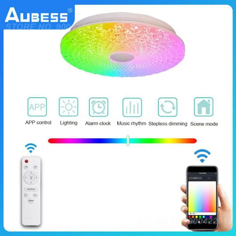 

Room Decoration 100-265v Room Ambient Light Remote Control Wifi Led Ceiling Lamp Smart Wifi Led Round Ceiling Light Tuya App