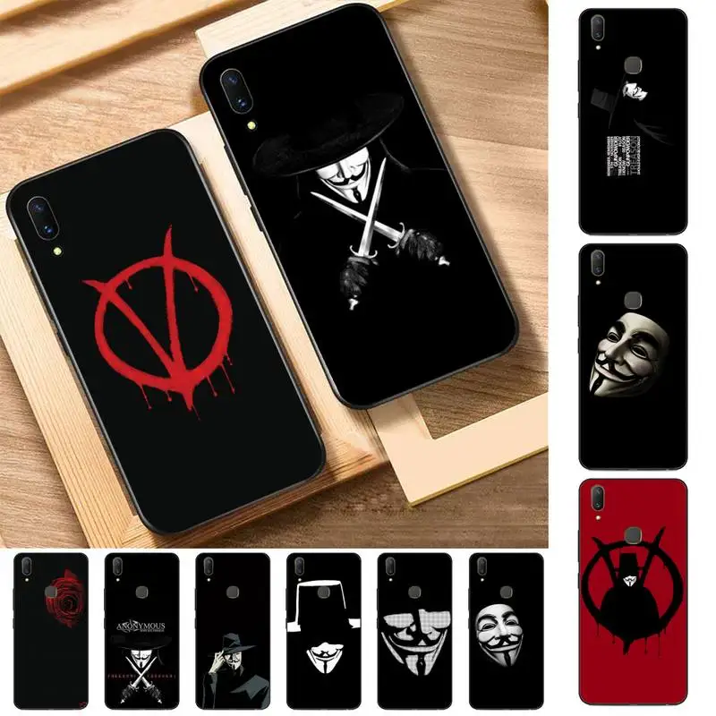 

Disney V For Vendetta Phone Case for Vivo Y91C Y11 17 19 17 67 81 Oppo A9 2020 Realme c3