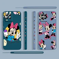 minnie mickey mouse for oppo realme 50i 50a 9i 8 pro find x3 lite gt master a9 2020 liquid left rope phone case capa cover shell