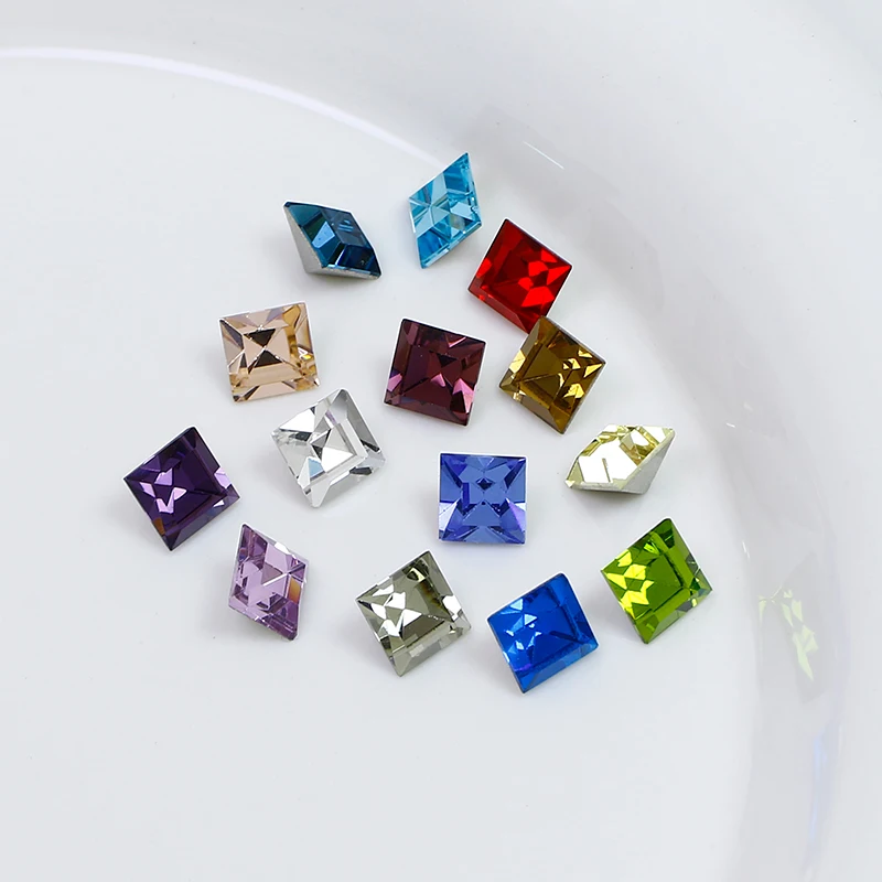 30 - PCS камень из клея &quotквадратная точечная плита&quot страсс стеклоноготь K9