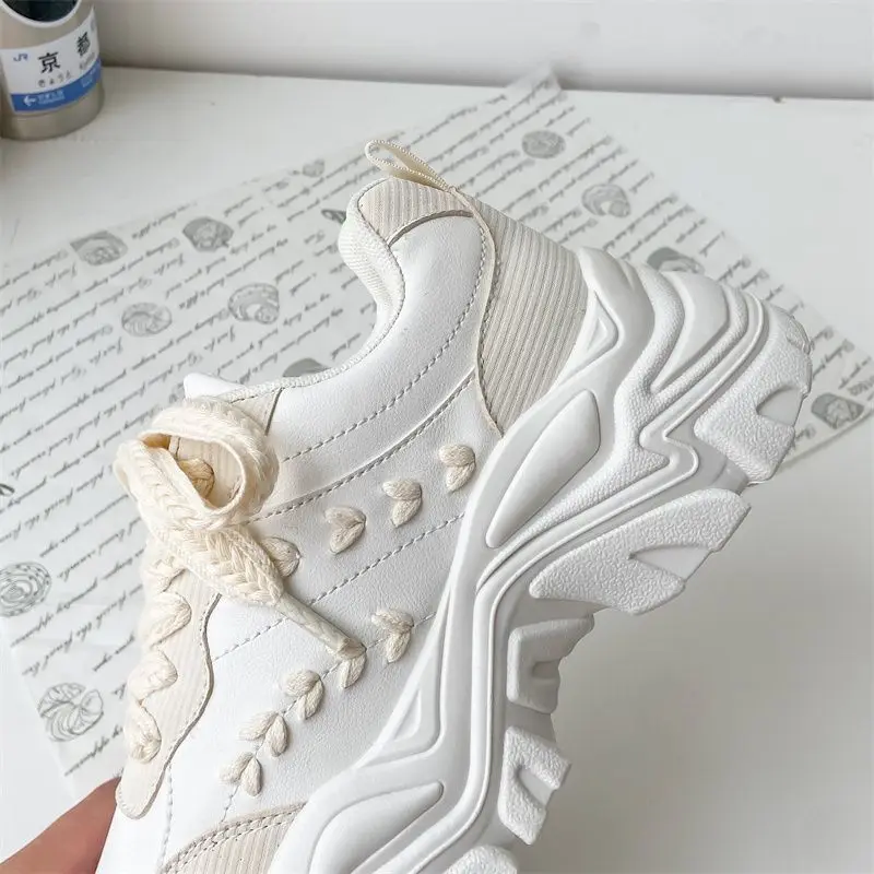 SHANPA однотонные массивные туфли с рисунком пшеничных ушей дышащие