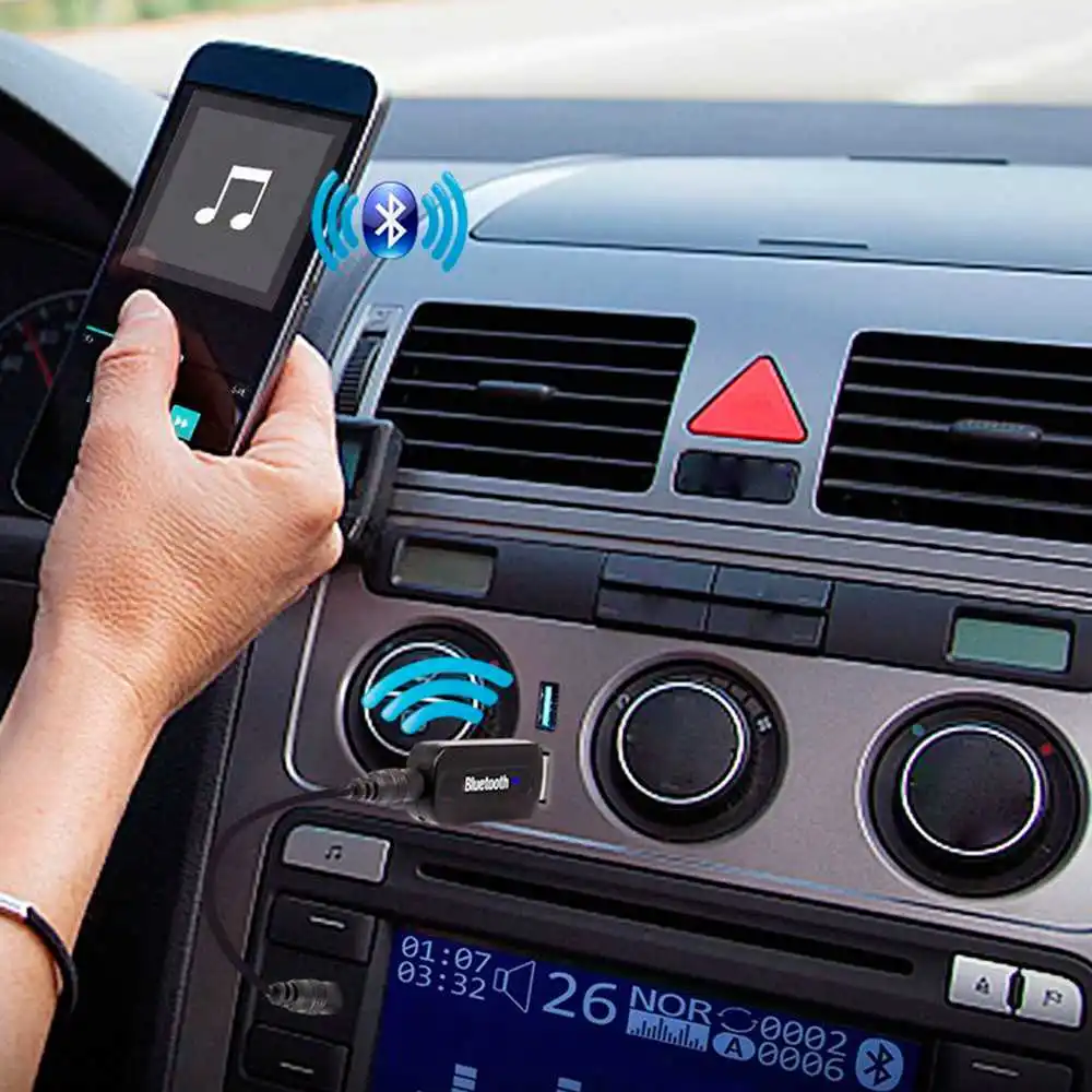 3 5 мм к USB Bluetooth приемник AUX аудио BT музыкальный адаптер кабель черный для