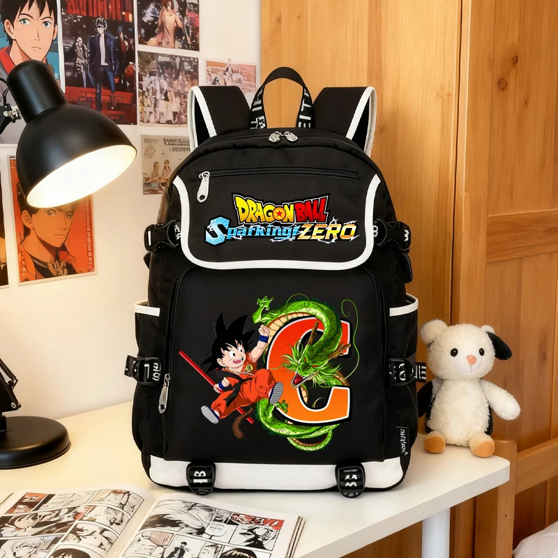 Фото Рюкзак с 26 буквами из мультфильма Dragon Ball, школьный рюкзак большой вместимости, школьные принадлежности, подарок №5