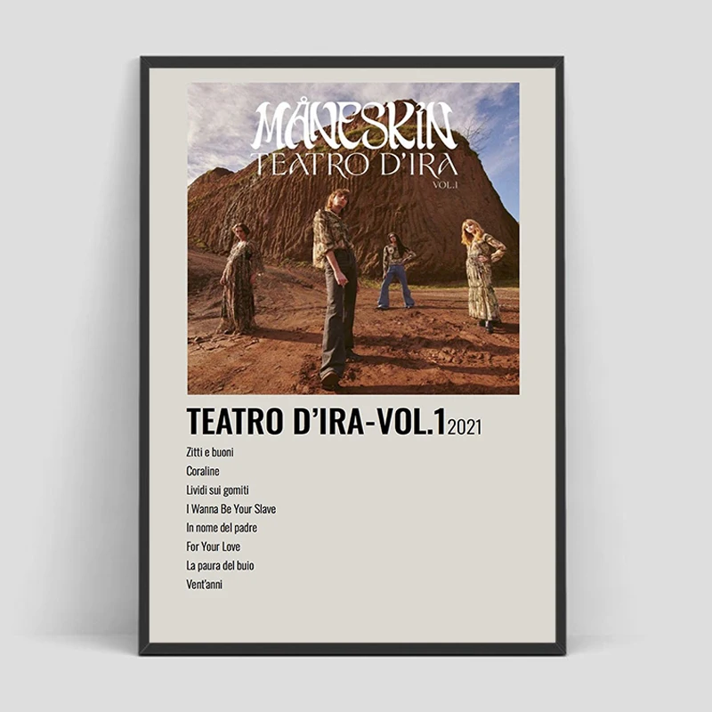 Итальянский постер рок-группы maarneskin украшения для дома и офиса постеры стен