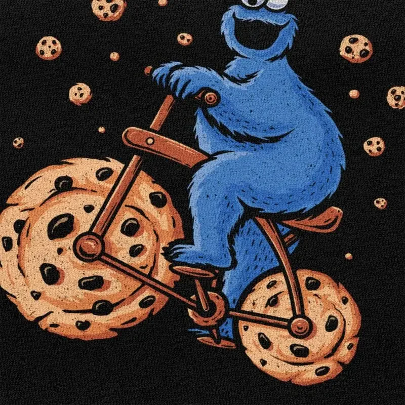 Мужская футболка Cookie Exercise-Funny Monster Bike, хлопковая футболка с короткими рукавами, новинка, футболка, повседневные футболки, одежда больших размеров (art.: 3920cdb0cbc79) - 3920cdb0cbc79