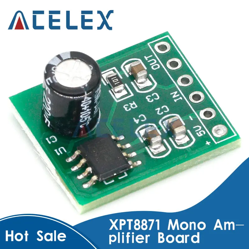 

XH-M125 XPT8871 Mono Amplifier Board DC 5V 1A 5W Audio Placa Amplificador Mini Speaker Sound Board Volume Control