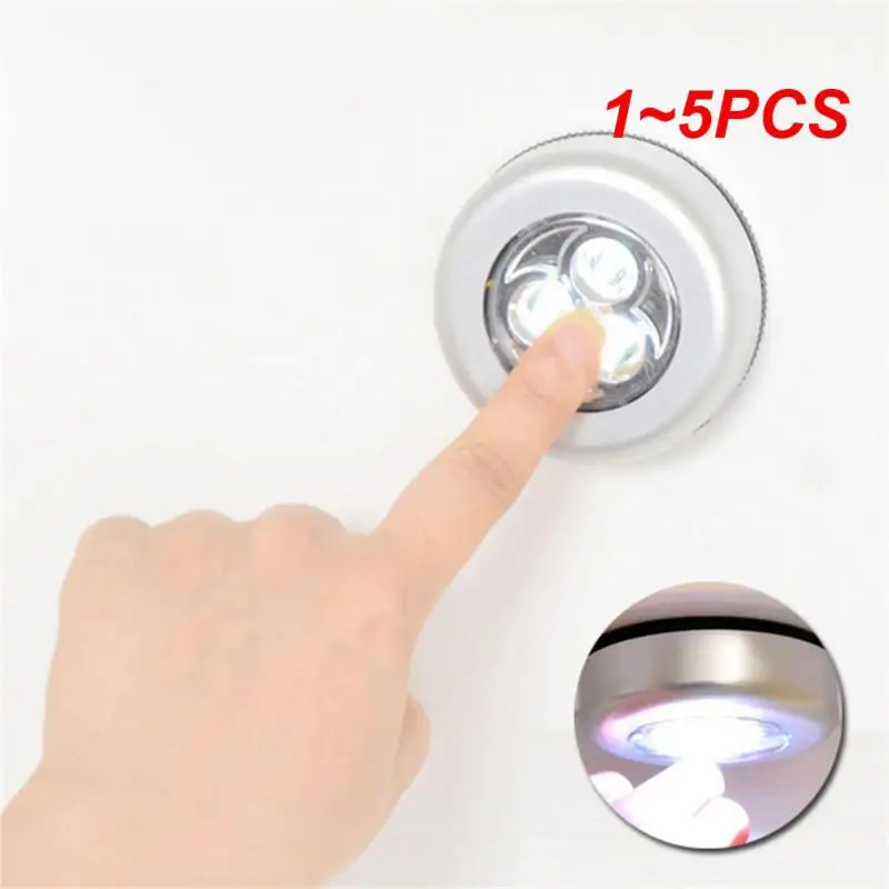 

1 ~ 5 шт., Сенсорная лампа для шкафа, с питанием от батарейки AAA