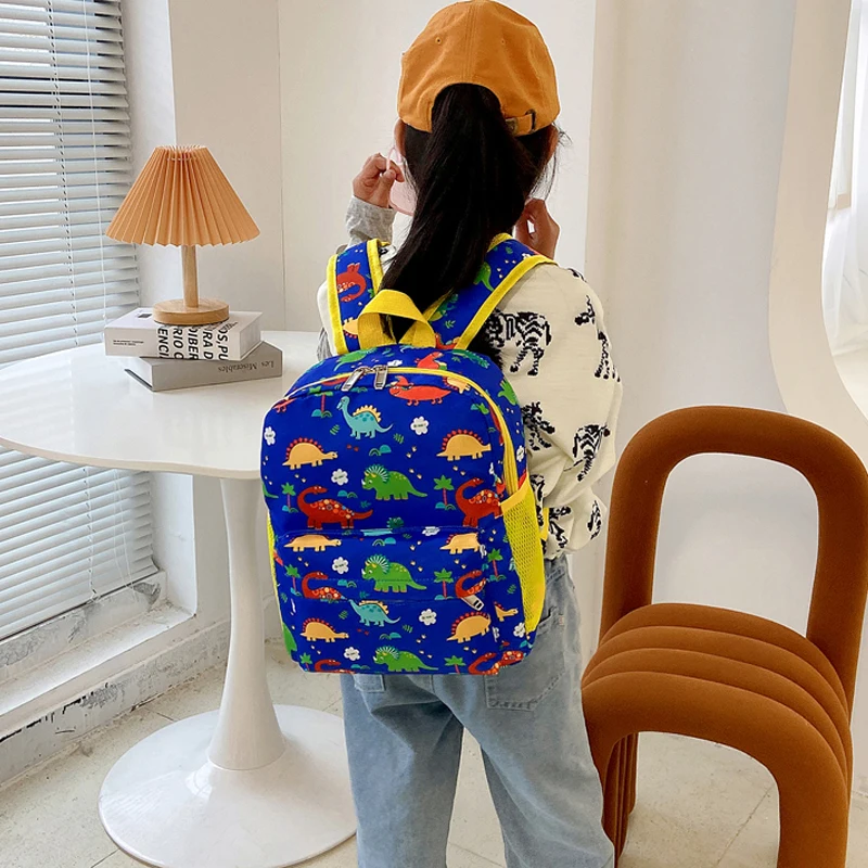 2022 Trendy Dinosaurs School Bags Girls Waterproof Kids Bookbags Kindergarten Primary School Backpack Child Cartoon Toddler Bag