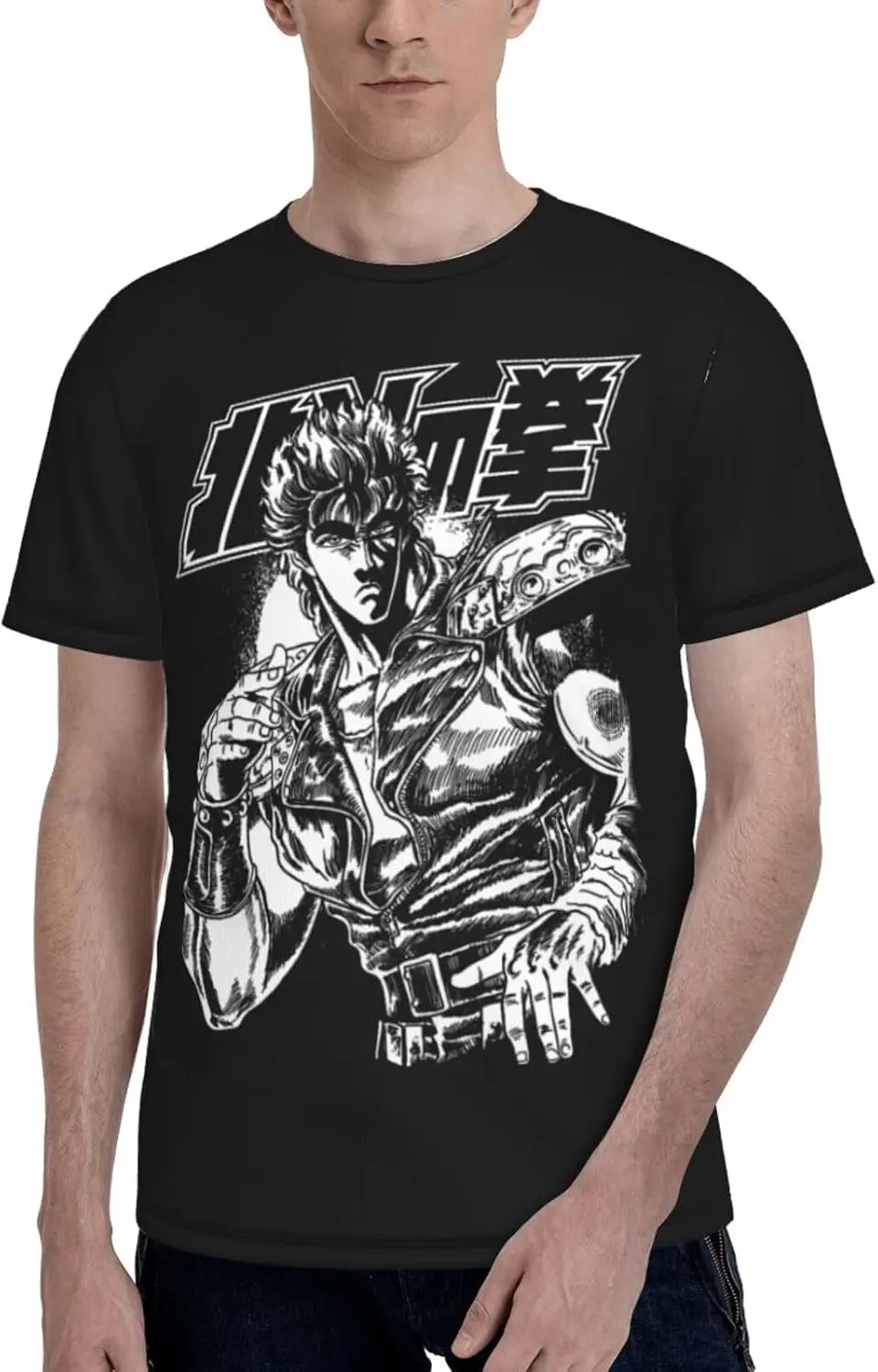 Мужская футболка с изображением кулака Северной звезды Kenshiro летняя 3D