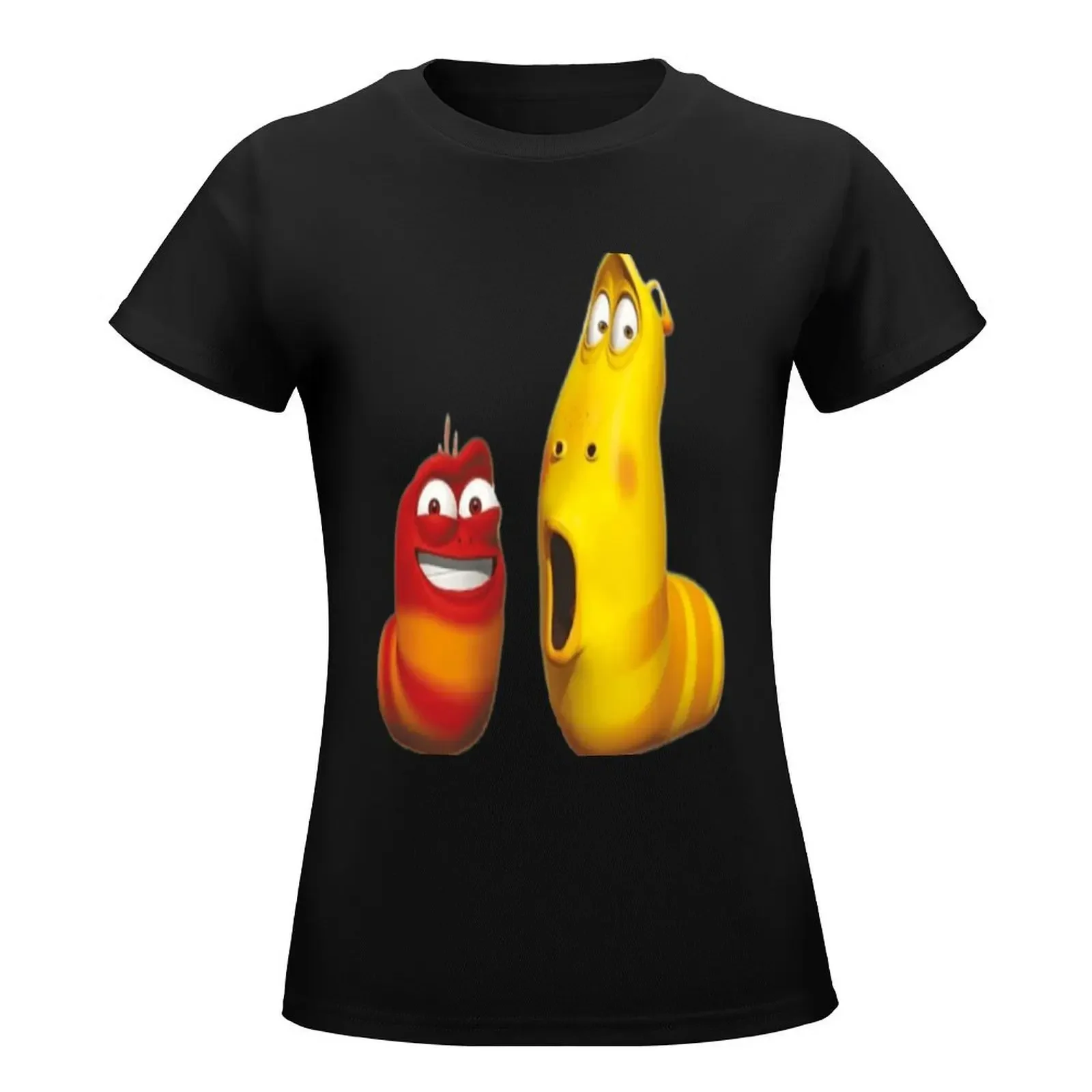 Футболка Larva Island с мультяшным принтом футболка коротким рукавом одежда в стиле