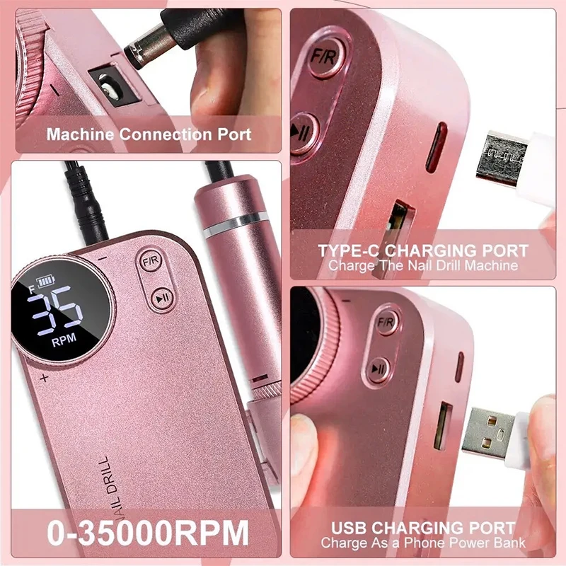 Машинка для аппаратного маникюра 35000 об./мин.