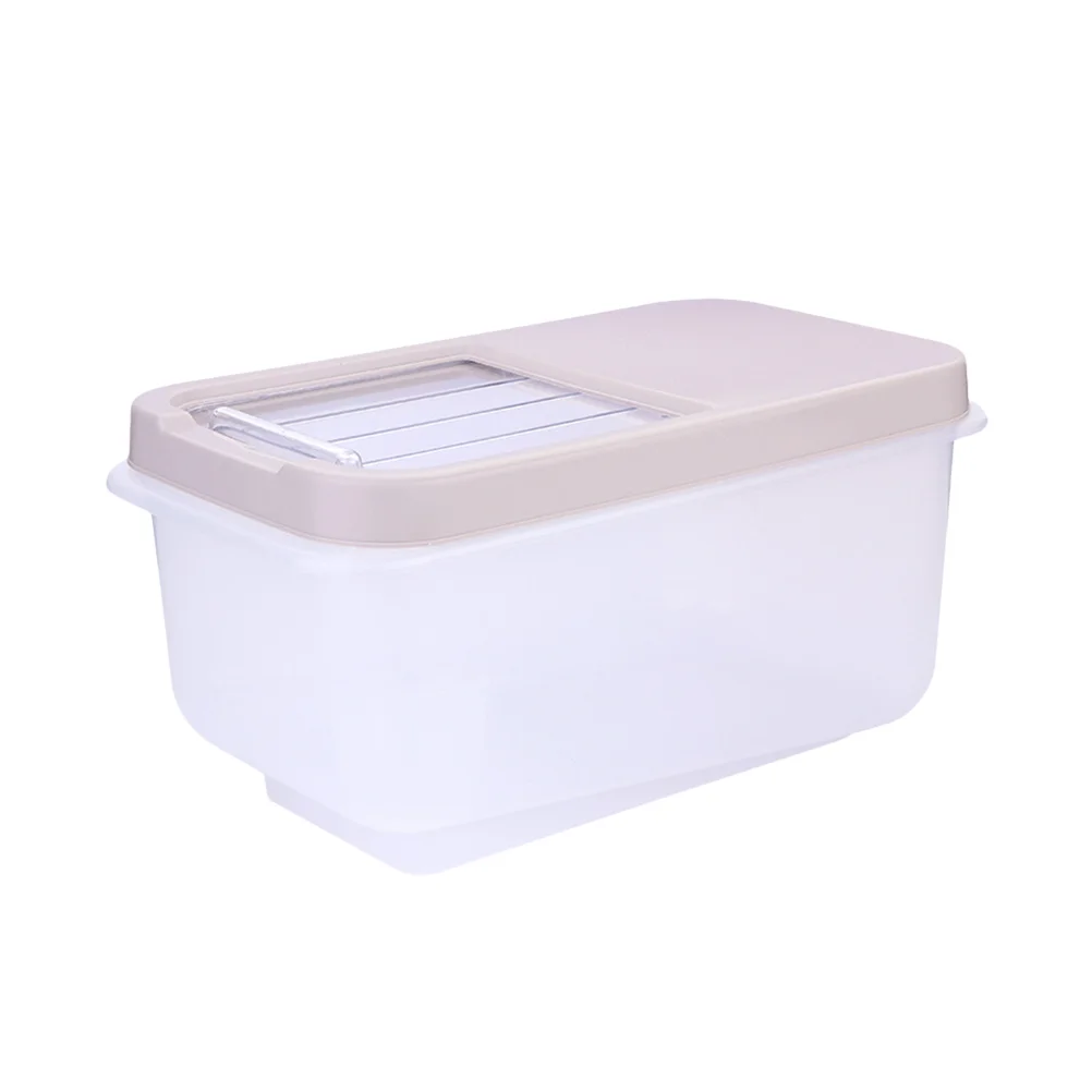 

Rice Storagecontainers Bin Box Bucket Grain Container Airtight Storing Dispenser Kitchengrains Dry Term Snacks Tight Air Pantry