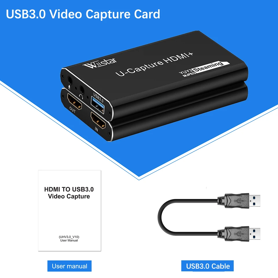 USB-видеозахват, HDMI видеозахват, USB 1080, аудио-и видеозахват P для ТВ, ПК, PS4, игр, прямой трансляции для Windows, Linux, Os X