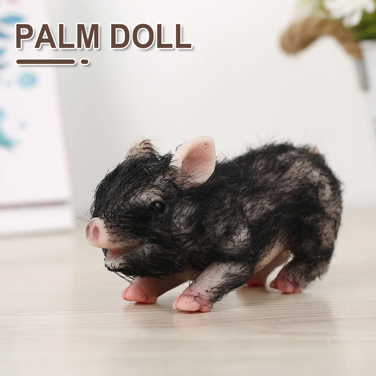 

Полноразмерная силиконовая кукла-поросенок, высокая имитация мини-поросенка, силиконовая Реалистичная игрушка, свинья для фотографии, рек...