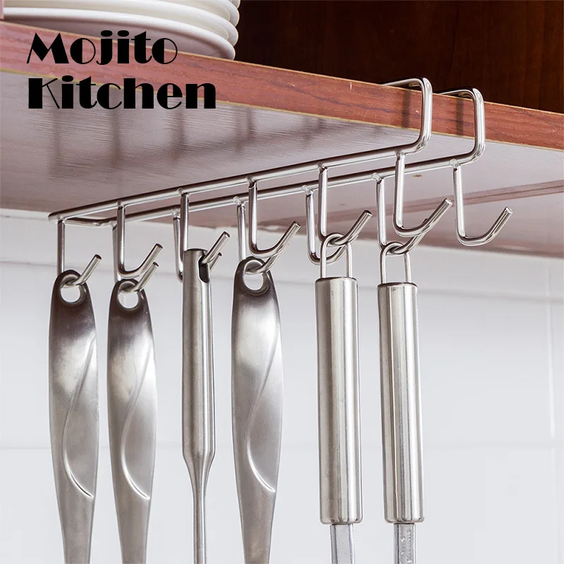 kitchen utensils organizer shelf storage towel hooks housekeeper hangers cabinet storage shelves for kitchen convenience free global shipping
