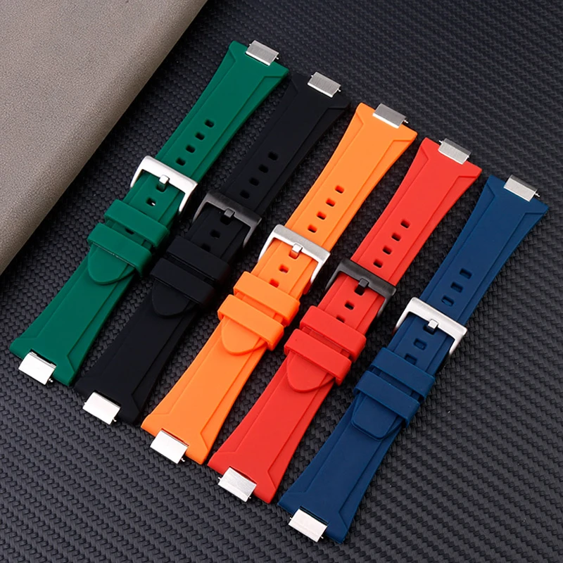 Фото Ремешок для часов из нержавеющей стали с быстрой разборкой для 1853 Tissot PRX Series T137.407 T137.410, мужские Модные резиновые ремешки для часов 26x12 мм №2