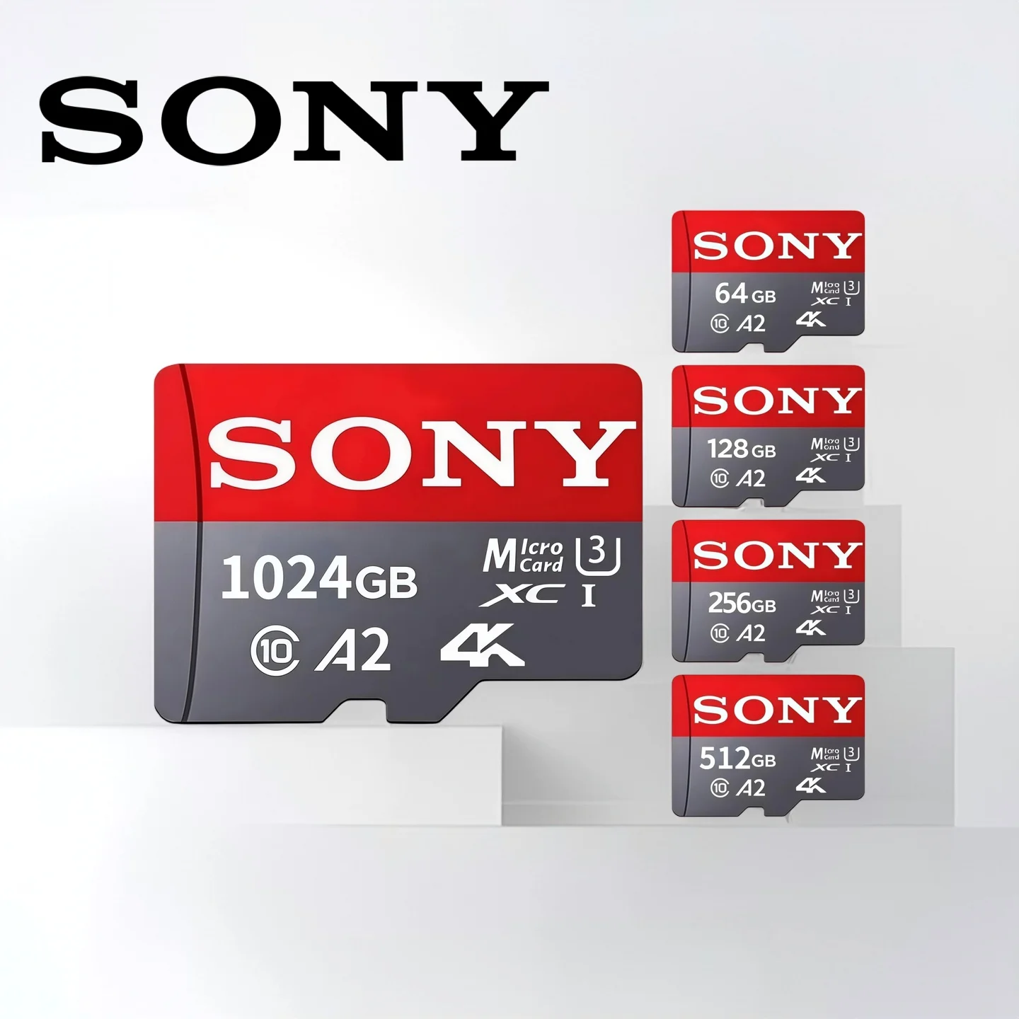 Фото Карта памяти Sony TF SD 1T 512 ГБ 256 ГБ 128 ГБ 64 ГБ Class 10 UHS-1 MicroSD для видеонаблюдения, колонок, телефонов №2