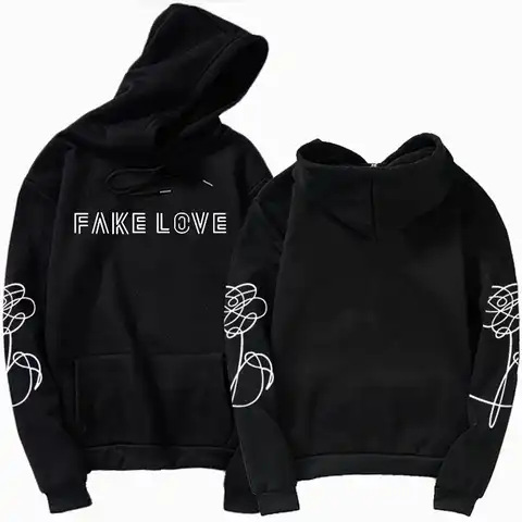 Women jimin 95 Hoodie Korea Style Unisex Oversize Harajuku  love yourself fake love Private Sweatshirt Harajuku Aesthetic Hooded