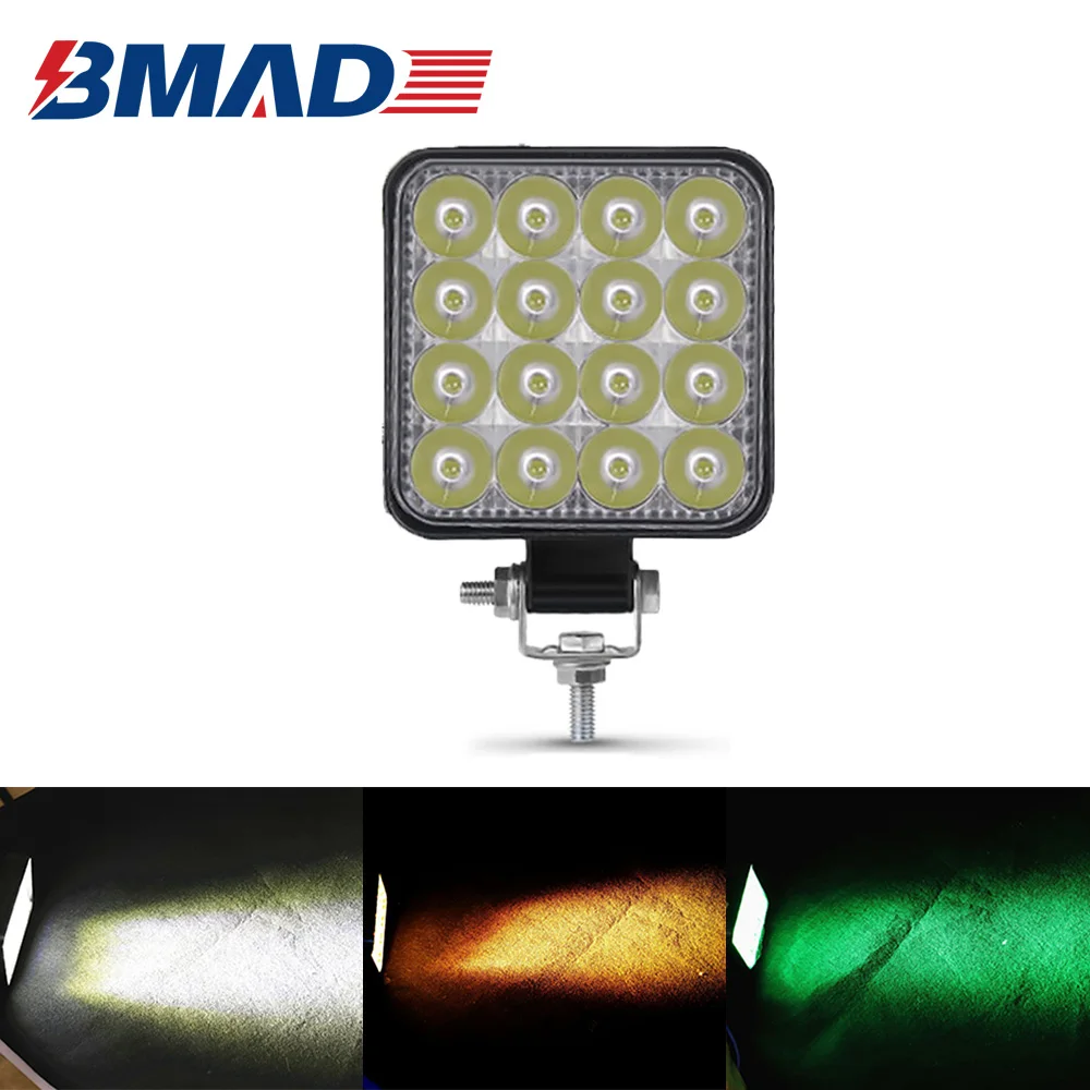 

BMAD 48W Mini LED Light Bar Work Light Offroad 12V 24V Spotlight Barra Driving Fog Lights Car Truck Lada LED Headlights