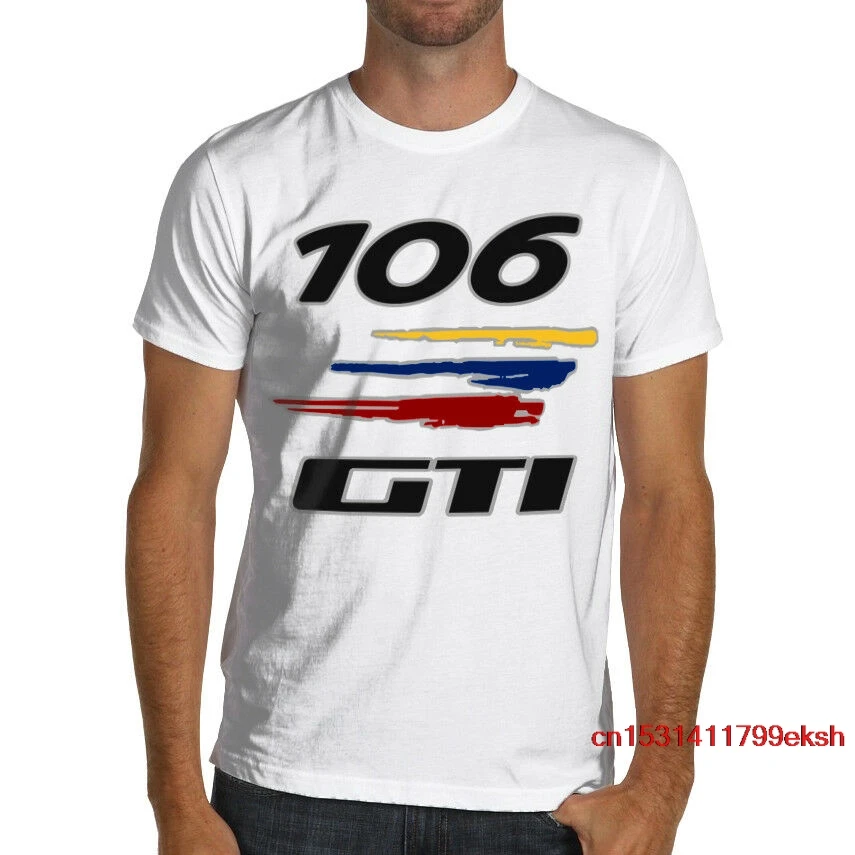 

106 Gti гоночная мягкая хлопковая Футболка ралли WRC