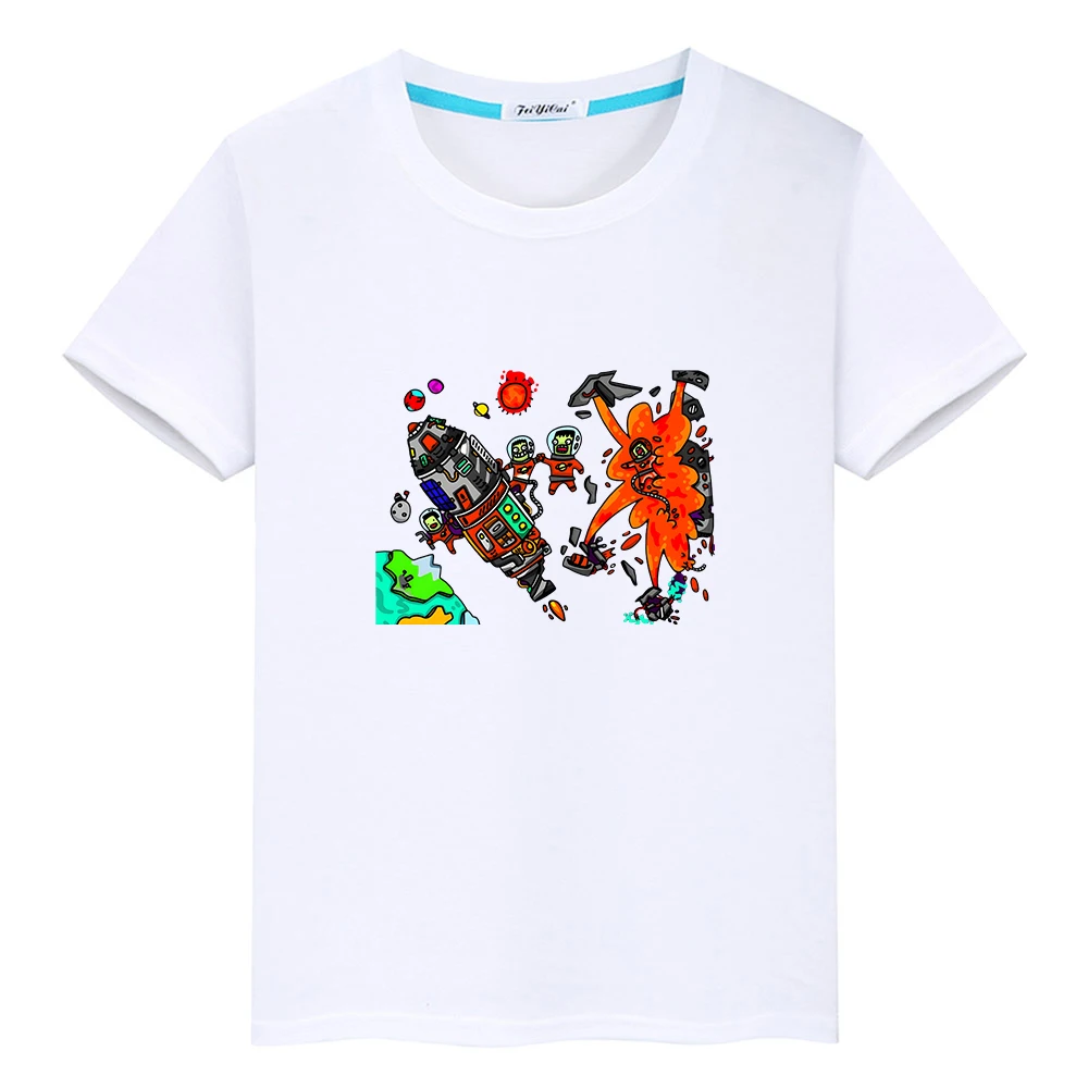 

Kerball Space Program Printing T-shirts for Boys/Girls Children Summer Tee-shirt 100% Cotton High Quality Soft Tees Comfortable