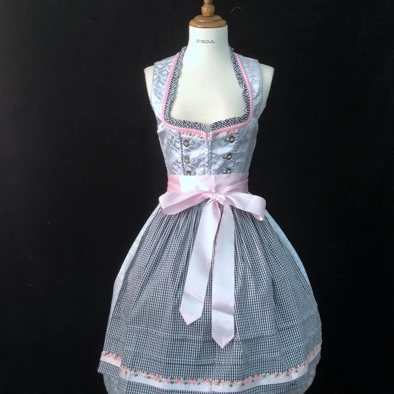 

Баварское Платье Dirndl, женский косплей-костюм Лолиты, комплект одежды для девочек, модное немецкое Австрийское платье
