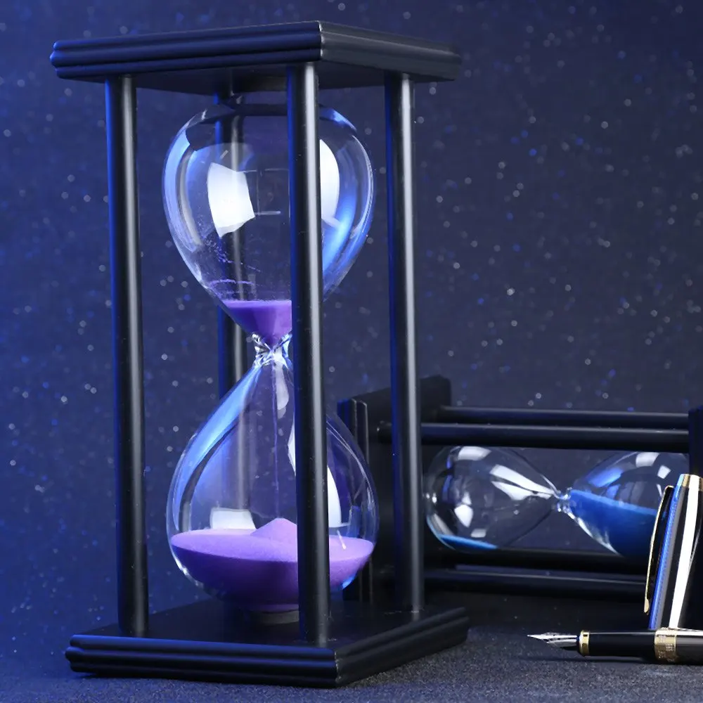 

30/60 Minutes Hourglass Sand Timer Kitchen School Modern Wooden Hour Glass Sandglass Sand Clock Tea Timers Home Decoration Gift