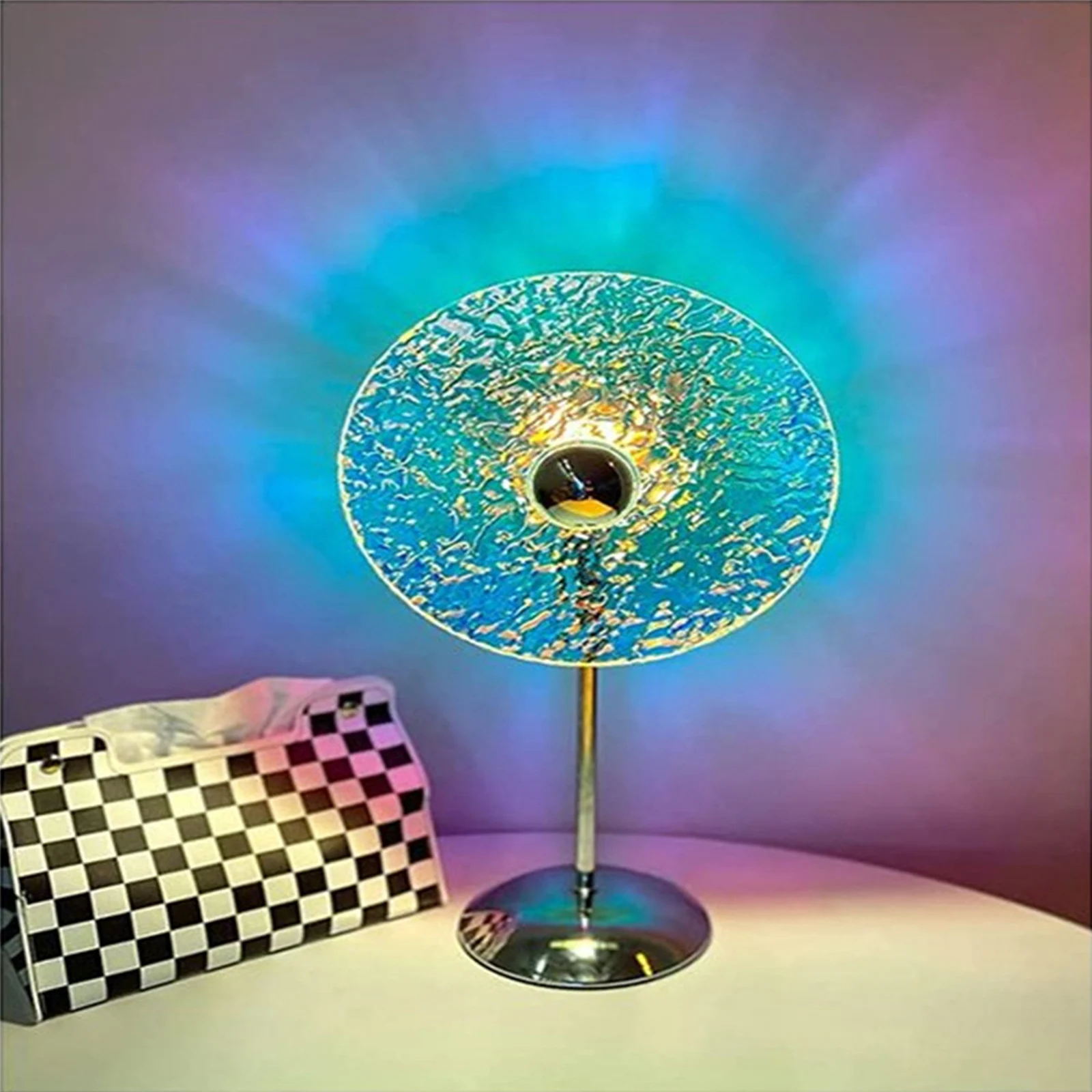 

Светодиодный напольный светильник Ice Cube настольная лампа атмосфера настольное украшение Ночник проектор фон для спальни