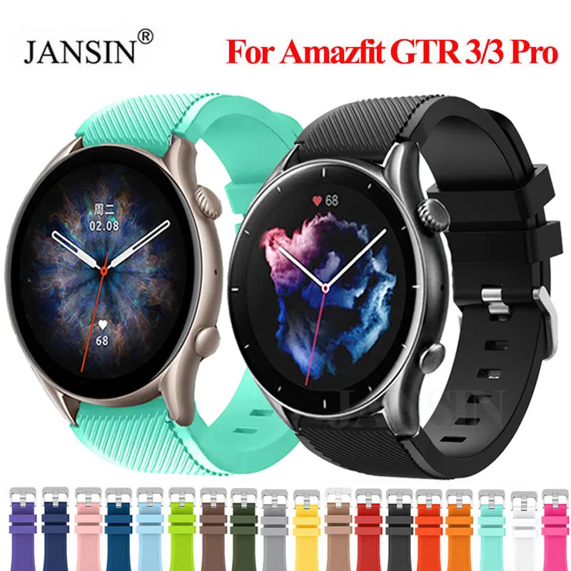 

Strap For Huami Amazfit GTR 3 Pro GTR 3 Smartwatch Silicone Wristband Bracelet Watchband For Amazfit Gtr 3 Pro Gtr 3 Correa