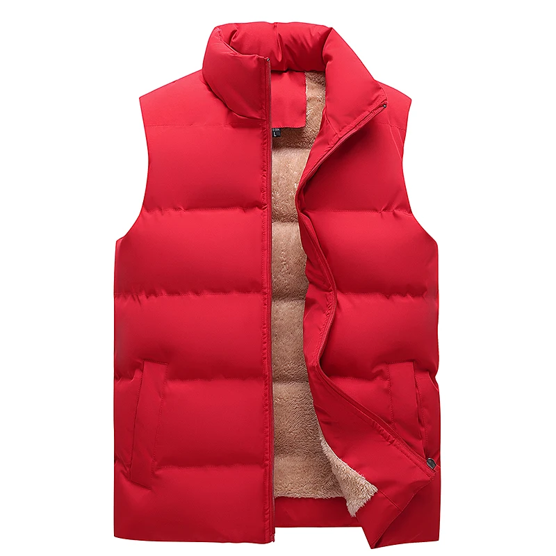 New autumn and winter thickened warm men's and women's fur vests, cold-proof lamb wool couple vests, outdoor leisure vests