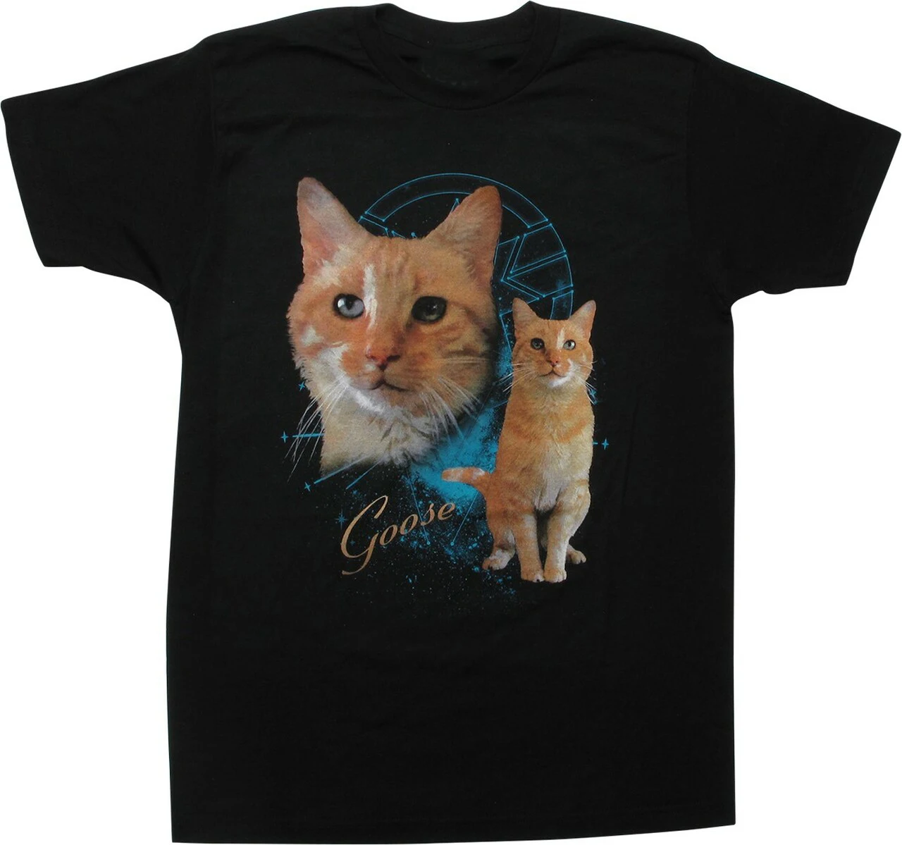 

"Flerken." Goose The Cat T Shirt New 100% Cotton Short Sleeve O-Neck T-shirt Casual Mens Top