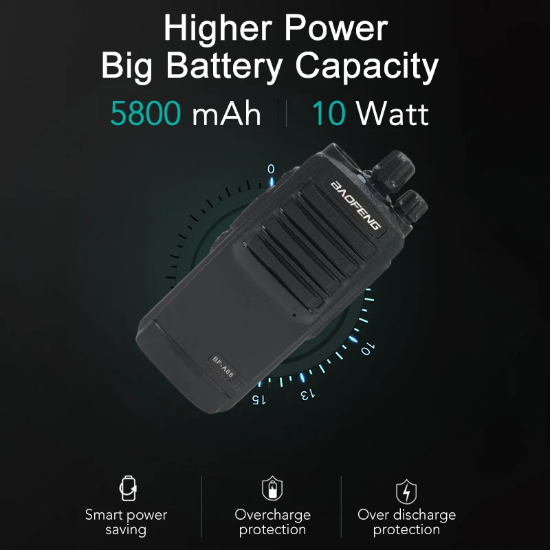 Baofeng BF-A68 Walkie Talkie Two-way Radio 10W UHF 400-470Mhz 16CH hf Transceiver Long Range Portable FM Radios BF-A68 Hunting