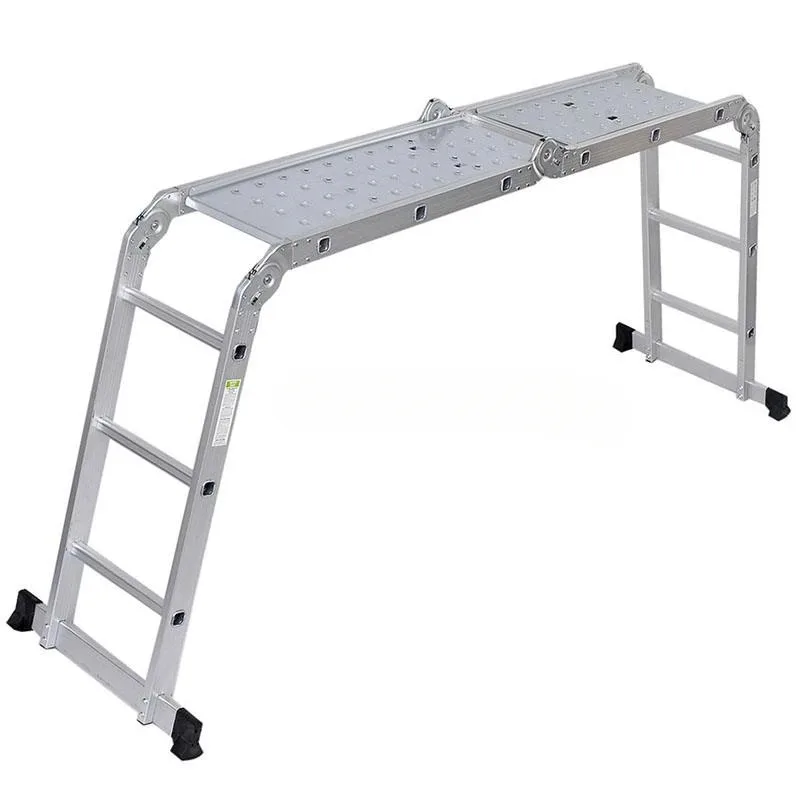 BLS-A02/A03 Praktyczne złącza składane drabiny ze stopu aluminium Wysuwana drabina konstrukcyjna Regulowana teleskopowa Srebrna