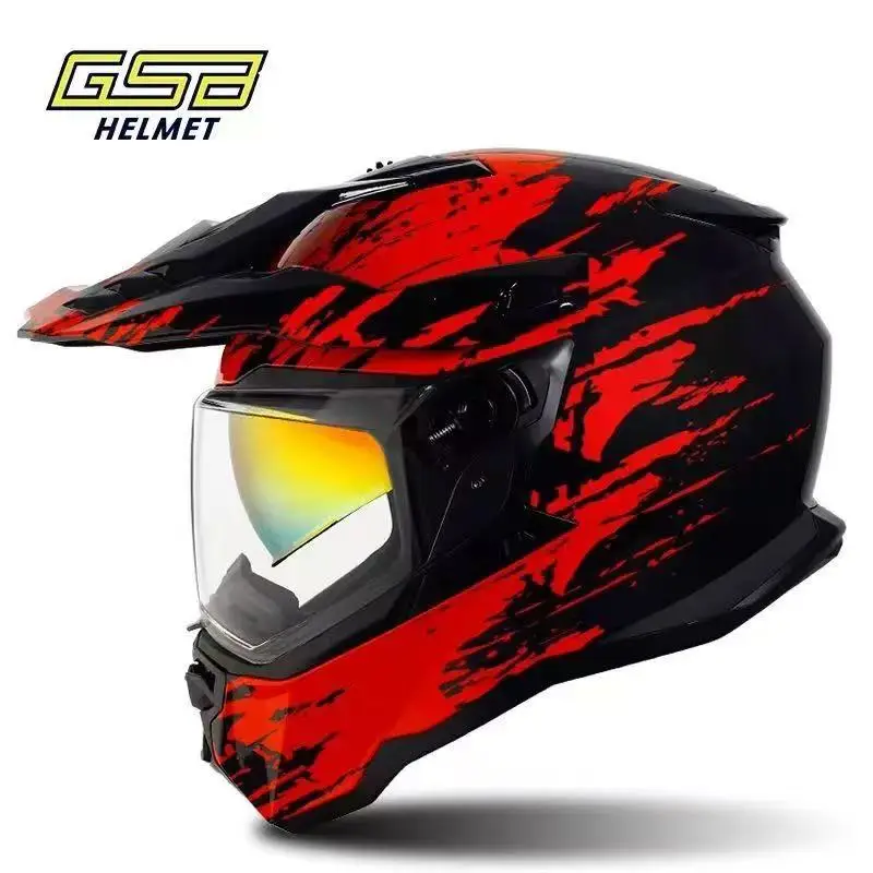 

Мотошлемы GSB XP-22 Professional для мотокросса, полнолицевые модульные шлемы, одобренные ECE, casco moto