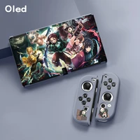 tpu soft cover for nintendo switch oled joycon protective case cute anime game console cases for nintendo switch oled shell