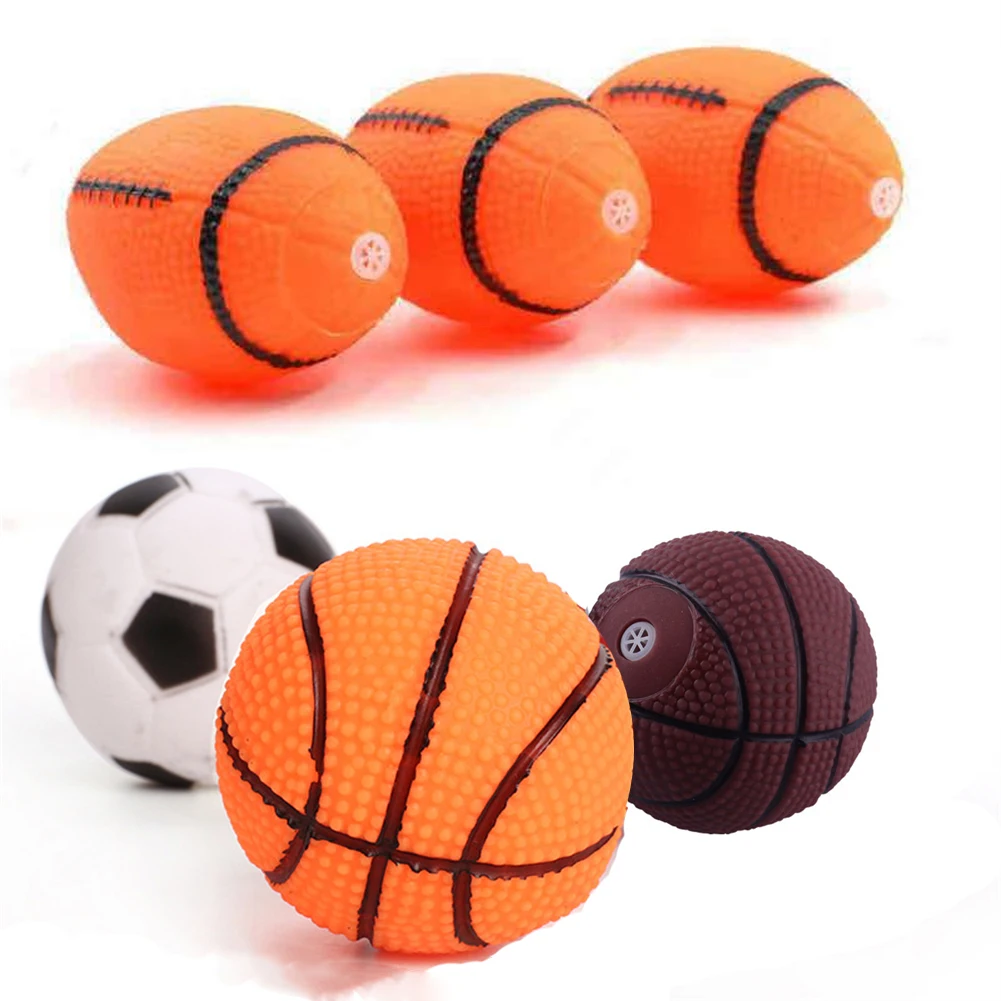 

Скрипучий мяч для комнатной Собаки Игрушки для маленьких собак Чистка зуба щенка Жевательная звучащая игрушка игрушки для собак интеракти...