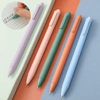 haile 2pcs macaron colour manual gel pens 0 5mm fine point black ink school office student writing stationery supplies journal